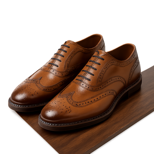 Amber Leather Brogues - Garmere Shoes