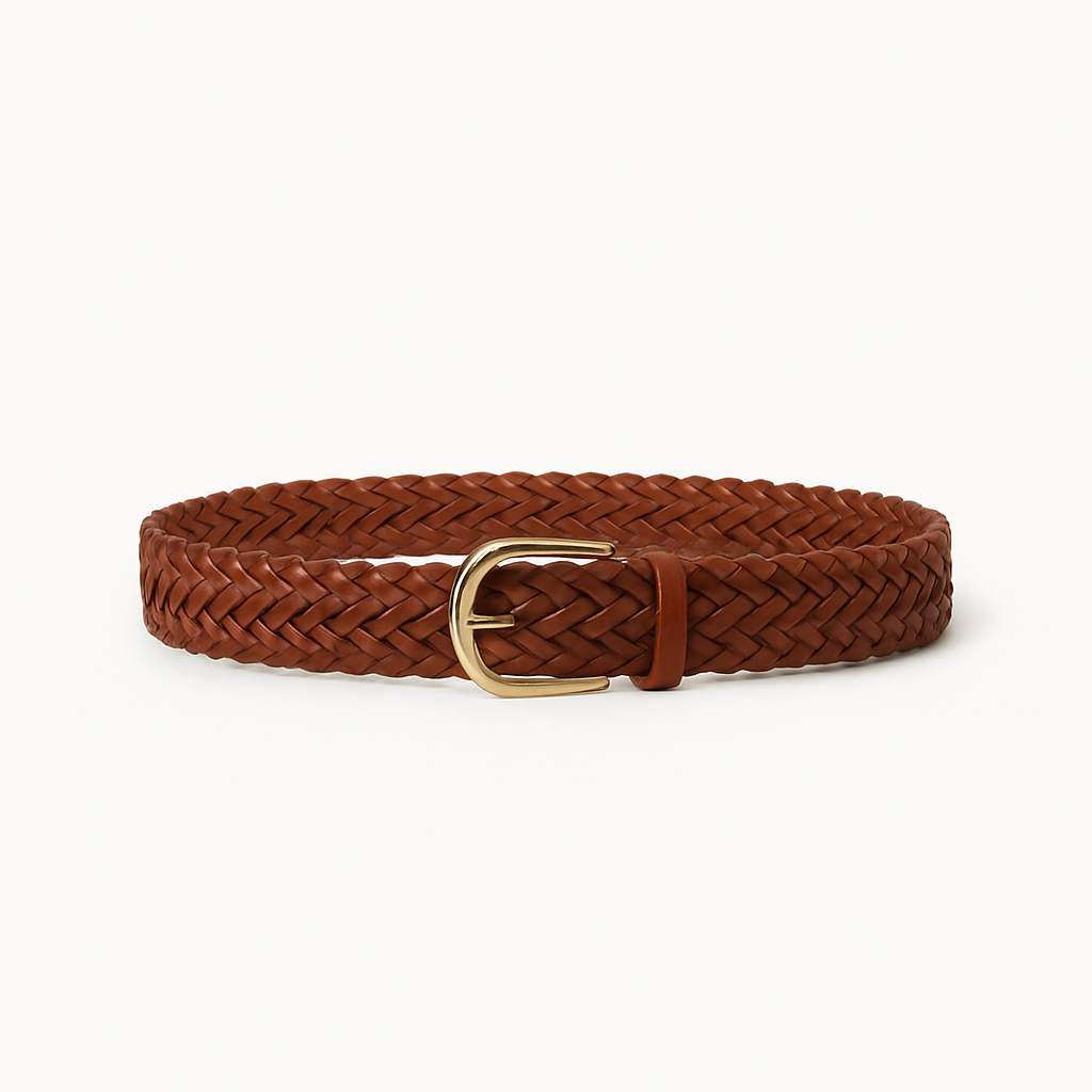 Braided Leather Strap - Garmere Belts
