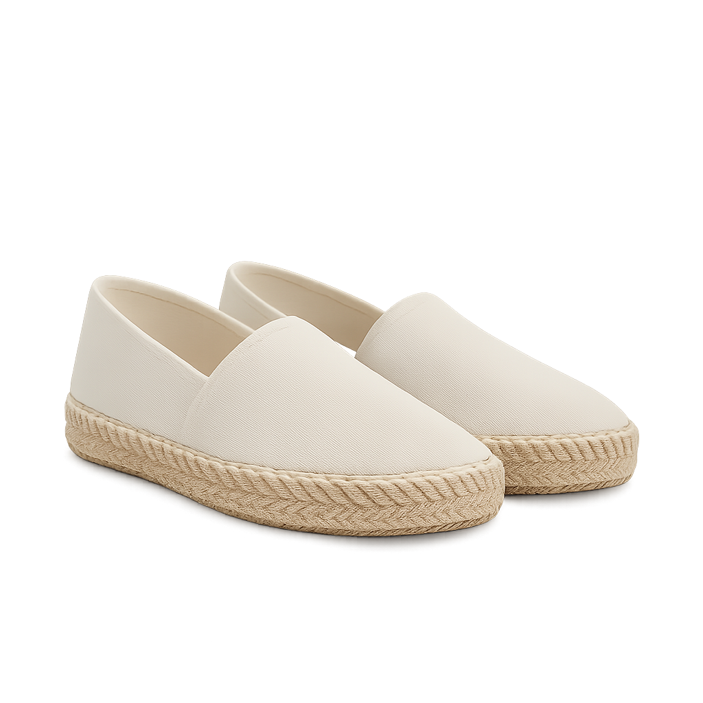 Ivory Jute Espadrilles - Garmere Shoes