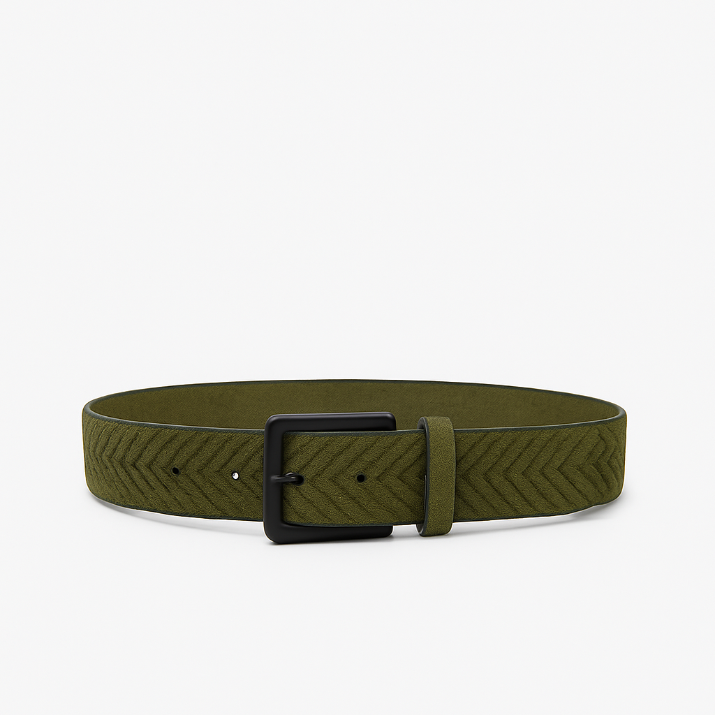 Suede Chevron Belt - Garmere Belts