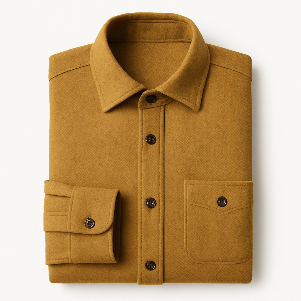 Wool Flannel Shirt - Garmere Shirts